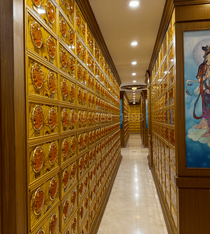 天津玉佛寺寝宫官网生态壁葬墓型3号
